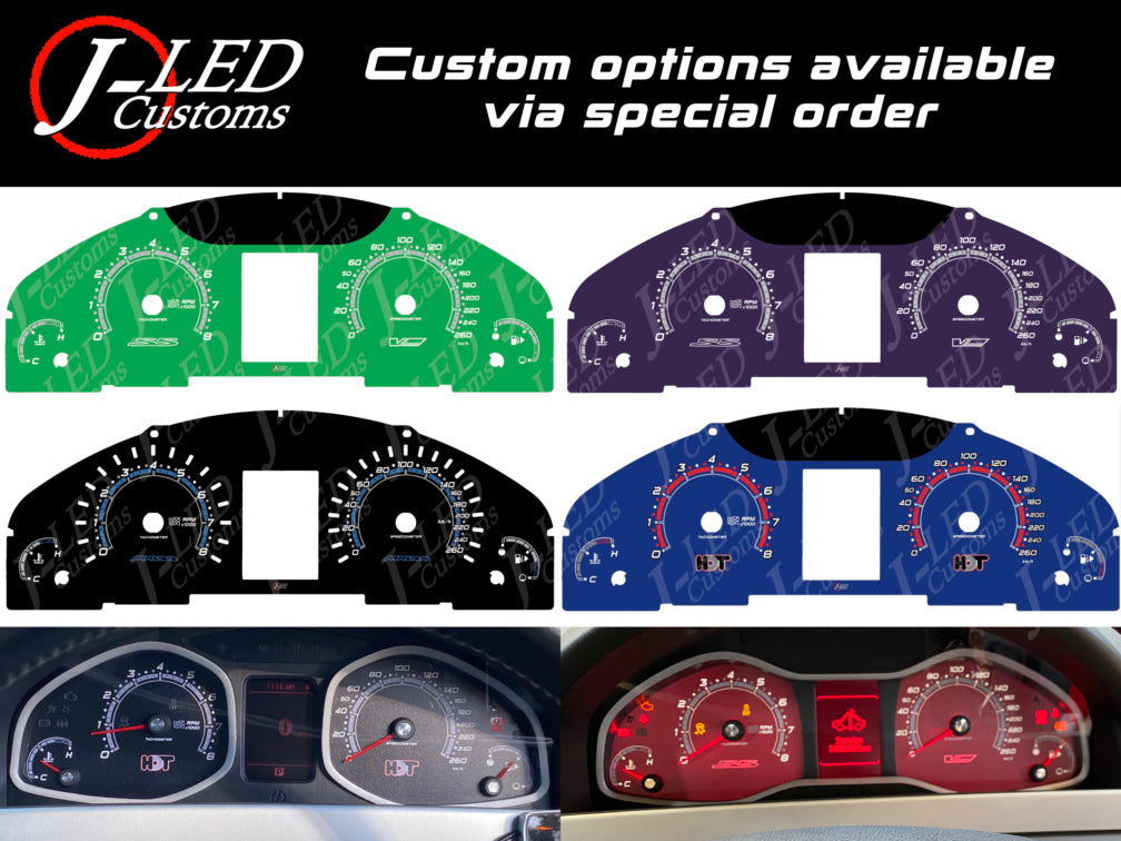 CLUSTER DIALS for VE COMMODORE